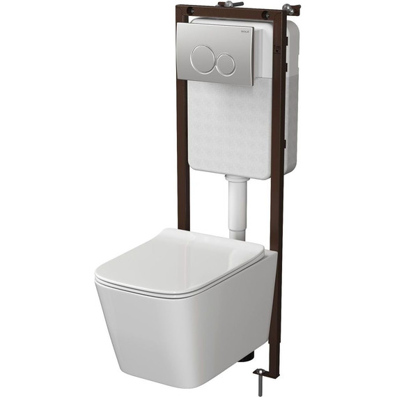 Инсталляция для подвесного унитаза Sole (узкая 360 мм) - фото 5