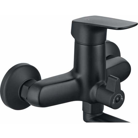 Смеситель для ванны Aquatek Вега AQ1042MB, чёрный матовый, Цвет производителя: чёрный матовый - фото 2