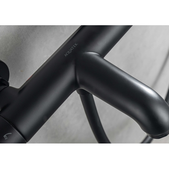 Смеситель для ванны Aquatek Вега AQ1043MB, чёрный матовый, Цвет производителя: чёрный матовый - фото 8