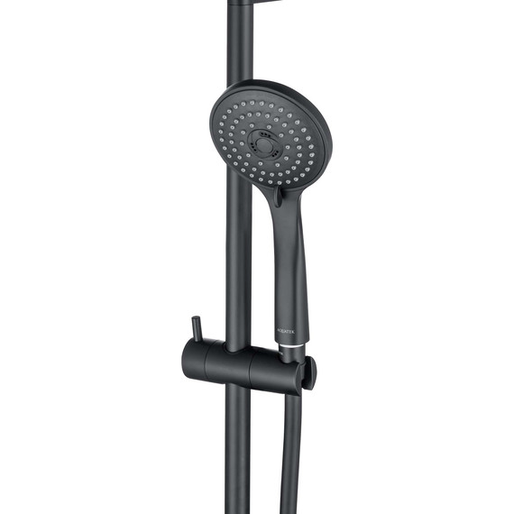 Набор смесителей 4 в 1 для душа Aquatek Вега AQ1074MB, чёрный матовый, Цвет производителя: чёрный матовый - фото 3