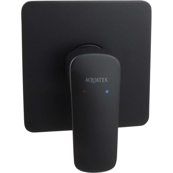 Набор смесителей 3 в 1 для душа Aquatek Вега AQ1076MB, чёрный матовый, Цвет производителя: чёрный матовый - фото 2