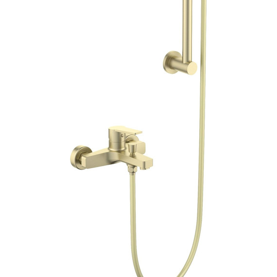 Смеситель для ванны Aquatek Лугано AQ1748BG (с душевым гарнитуром) золото шлифованное - фото 3