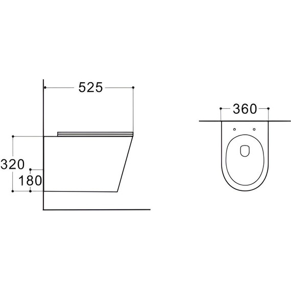 Унитаз подвесной безободковый Aquatek Вега AQ1905-MG с тонкой крышкой микролифт, серый матовый - фото 8
