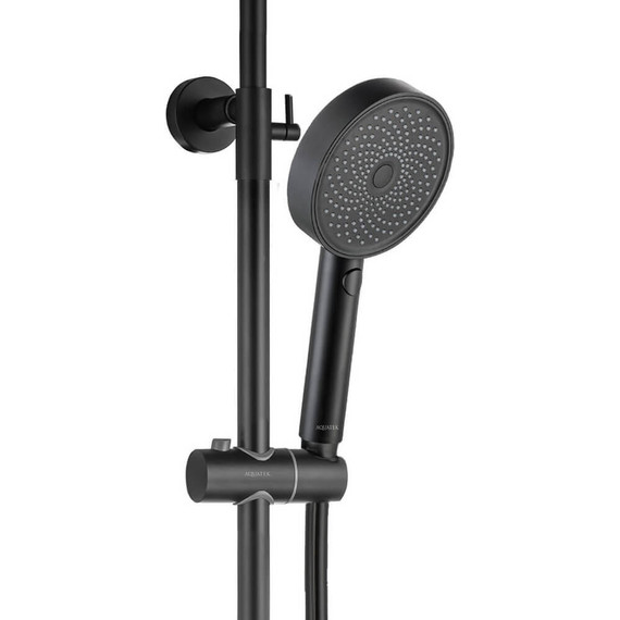 Душевая стойка Aquatek Вега AQ2043MB, чёрный матовый, Цвет производителя: чёрный матовый - фото 4