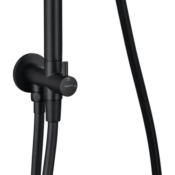 Душевая стойка Aquatek Вега AQ2046MB, чёрный матовый, Цвет производителя: чёрный матовый - фото 6