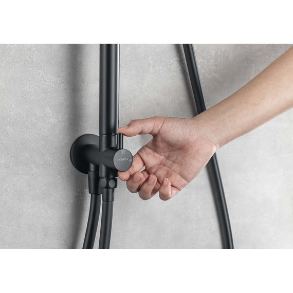 Душевая стойка Aquatek Вега AQ2046MB, чёрный матовый, Цвет производителя: чёрный матовый - фото 13