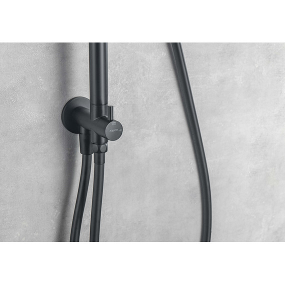 Душевая стойка Aquatek Вега AQ2046MB, чёрный матовый, Цвет производителя: чёрный матовый - фото 17