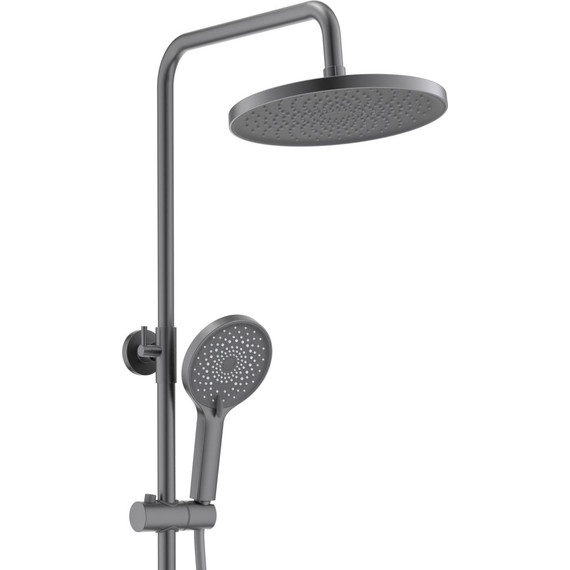 Душевая стойка Aquatek Лугано AQ2740BGM, оружейная сталь - фото 3