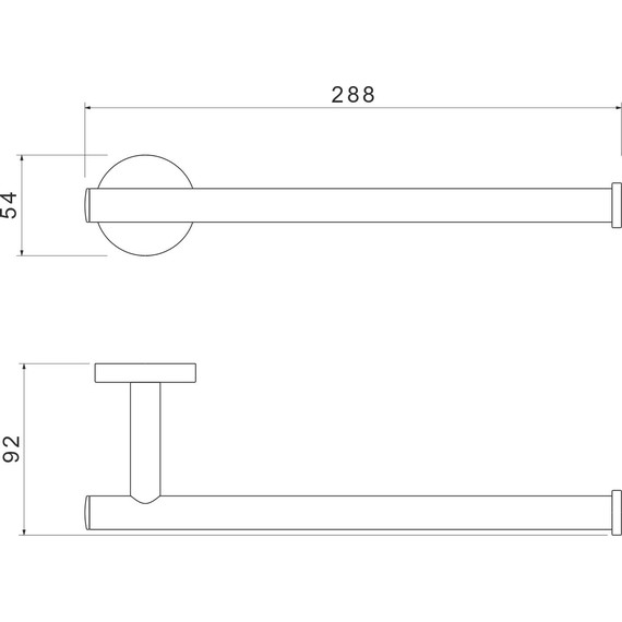 Полотенцедержатель Aquatek Оберон AQ4219BG, цвет золото шлифованное - фото 6