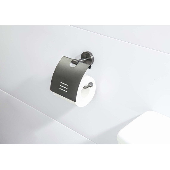Держатель для туалетной бумаги Aquatek Бетта AQ4609BGM, цвет оружейная сталь - фото 4