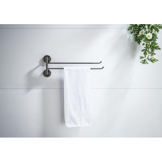 Держатель для полотенец Aquatek Бетта AQ4613BGM, цвет оружейная сталь - фото 2