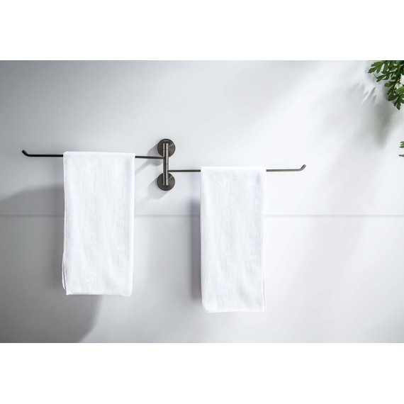 Держатель для полотенец Aquatek Бетта AQ4613BGM, цвет оружейная сталь - фото 5