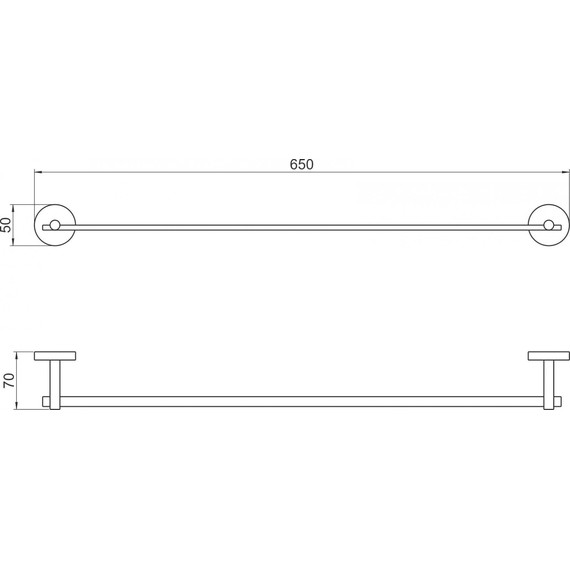 Полотенцедержатель Aquatek Бетта AQ4614BGM, цвет оружейная сталь - фото 6