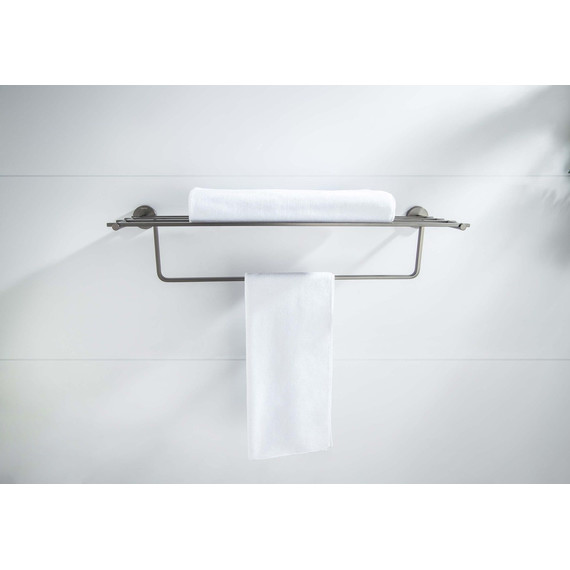 Полка для полотенец Aquatek Бетта AQ4615BGM, цвет оружейная сталь - фото 4