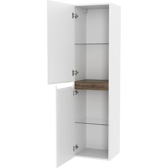 Пенал подвесной Sole Savag 40 см L, белый - фото 2