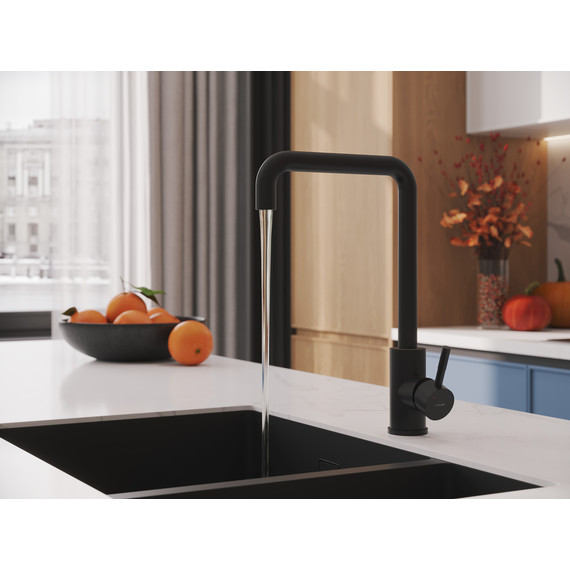 Смеситель для кухни Cersanit Como A68246, чёрный - фото 11