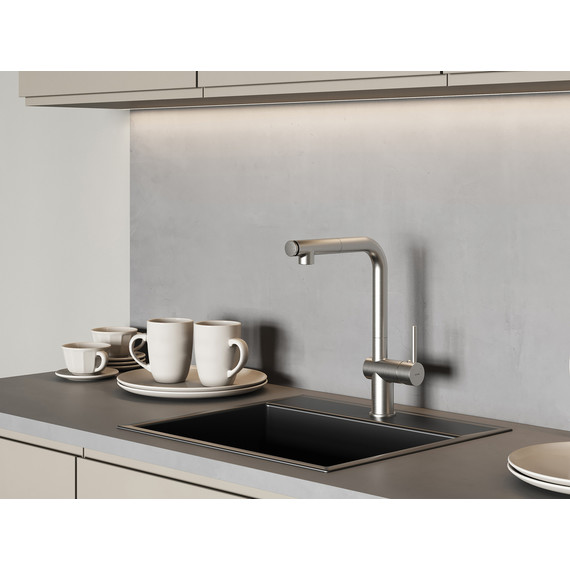 Смеситель для кухни Cersanit Flavis A68238, сатин - фото 9