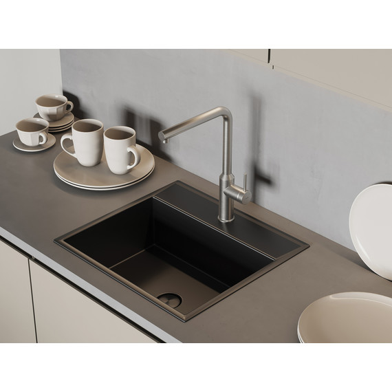 Смеситель для кухни Cersanit Flavis A68241, сатин - фото 10