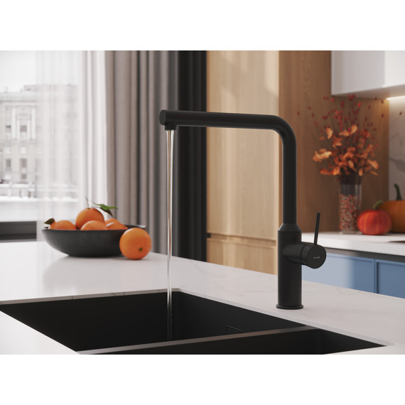 Смеситель для кухни Cersanit Flavis A68240, чёрный - фото 12