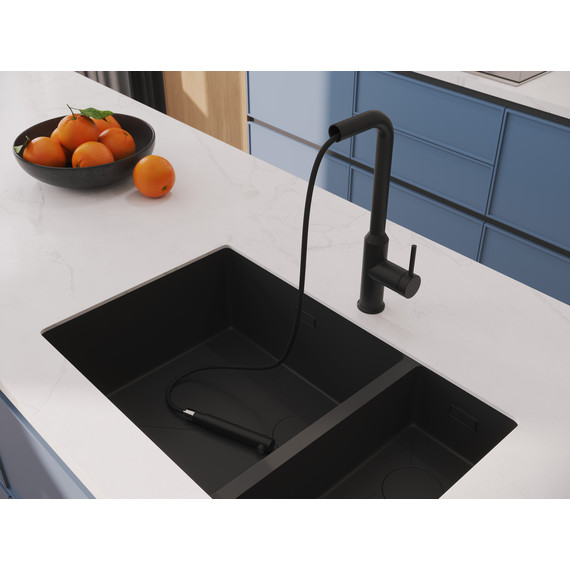 Смеситель для кухни Cersanit Flavis A68247, чёрный - фото 10