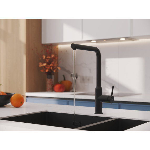 Смеситель для кухни Cersanit Flavis A68247, чёрный - фото 11