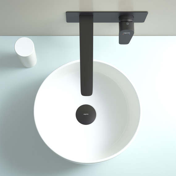 Смеситель для раковины настенный Aquatek Бетта AQ1113MB, чёрный матовый, Цвет производителя: чёрный матовый - фото 5