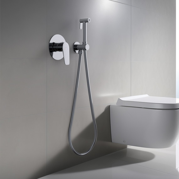 Набор для гигиенического душа Aquatek Бетта AQ1119CR (со скрытой частью) - фото 5