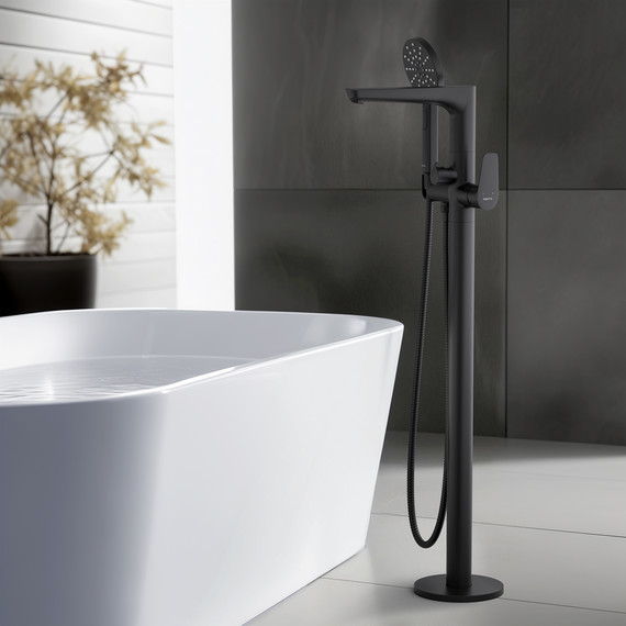 Смеситель для ванны Aquatek Бетта AQ1145MB, чёрный матовый, Цвет производителя: чёрный матовый - фото 4