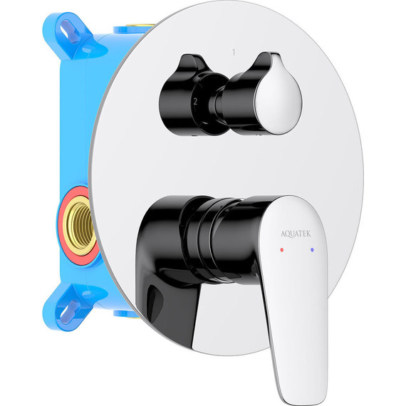 Смеситель для ванны Aquatek Бетта AQ1146CR (со скрытой частью), Цвет производителя: хром - фото 2