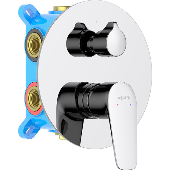 Смеситель для ванны Aquatek Бетта AQ1147CR (со скрытой частью), Цвет производителя: хром - фото 2