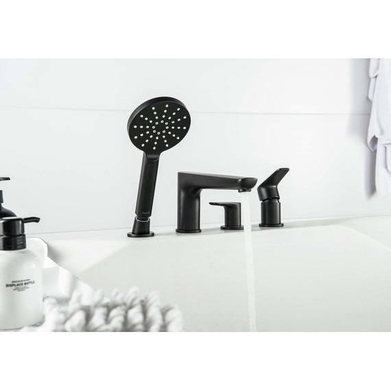 Смеситель для ванны Aquatek Бетта AQ1148MB, чёрный матовый, Цвет производителя: чёрный матовый - фото 7