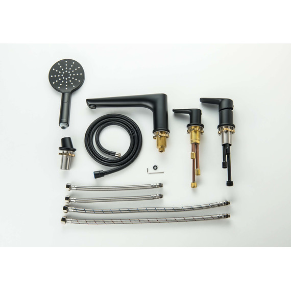 Смеситель для ванны Aquatek Бетта AQ1148MB, чёрный матовый, Цвет производителя: чёрный матовый - фото 8