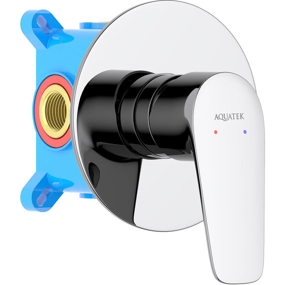 Смеситель для душа Aquatek Бетта AQ1166CR (со скрытой частью), Цвет производителя: хром - фото 2