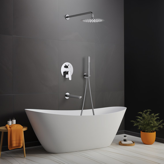 Душевая система для ванны Aquatek Бетта AQ1173CR (со скрытой частью), Цвет производителя: хром - фото 8