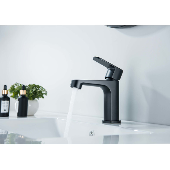 Смеситель для раковины Aquatek Оберон AQ1210MB, чёрный матовый, Цвет производителя: чёрный матовый - фото 4