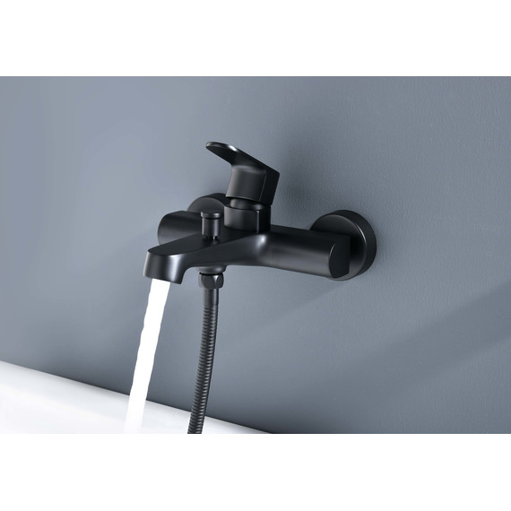 Смеситель для ванны Aquatek Оберон AQ1240MB, чёрный матовый, Цвет производителя: чёрный матовый - фото 2