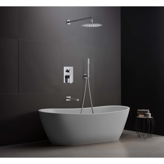 Душевая система для ванны Aquatek Оберон AQ1273CR (со скрытой частью), Цвет производителя: хром - фото 4