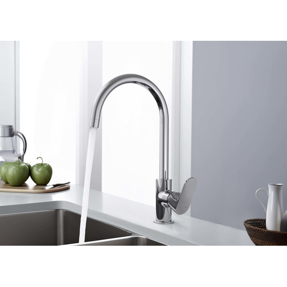 Смеситель для кухни Aquatek Оберон AQ1282CR, Цвет производителя: хром - фото 3