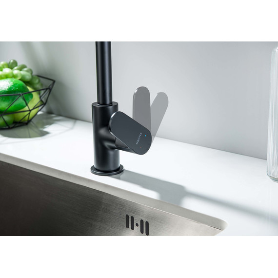 Смеситель для кухни Aquatek Оберон AQ1282MB, чёрный матовый, Цвет производителя: чёрный матовый - фото 7