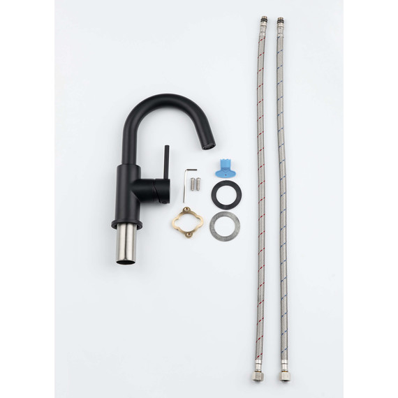 Смеситель для раковины Aquatek Европа AQ1307MB, чёрный матовый, Цвет производителя: чёрный матовый - фото, картинка 7 Смеситель для раковины Aquatek Европа AQ1307MB, чёрный матовый, Цвет производителя: чёрный матовый - фото 7