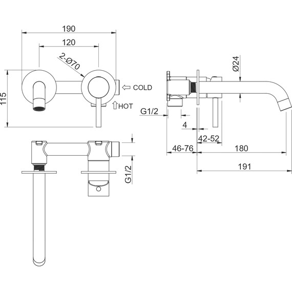 Смеситель для раковины настенный Aquatek Европа AQ1313CR, Цвет производителя: хром - фото, картинка 12 Смеситель для раковины настенный Aquatek Европа AQ1313CR, Цвет производителя: хром - фото 12