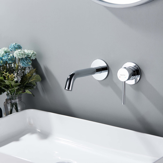 Смеситель для раковины настенный Aquatek Европа AQ1313CR, Цвет производителя: хром - фото, картинка 2 Смеситель для раковины настенный Aquatek Европа AQ1313CR, Цвет производителя: хром - фото 2