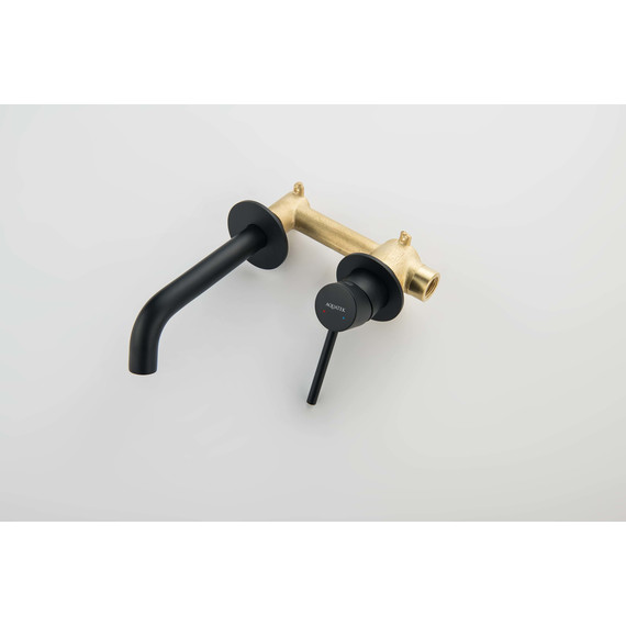 Смеситель для раковины настенный Aquatek Европа AQ1313MB, чёрный матовый, Цвет производителя: чёрный матовый - фото 7