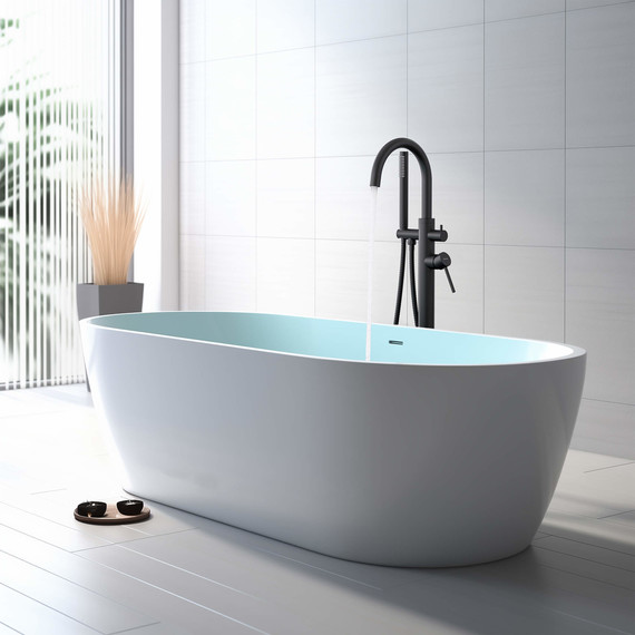 Смеситель для ванны Aquatek Европа AQ1345MB, чёрный матовый, Цвет производителя: чёрный матовый - фото 5