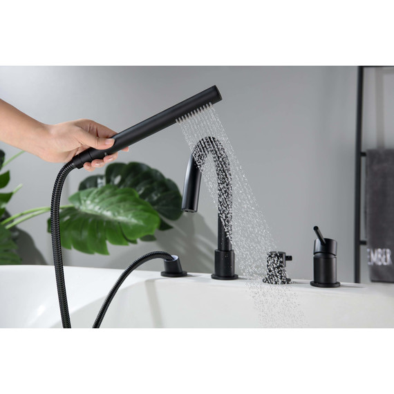 Смеситель для ванны Aquatek Европа AQ1348MB, чёрный матовый, Цвет производителя: чёрный матовый - фото 7