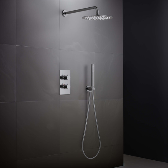 Душевая система для душа с термостатом Aquatek Европа AQ1376CR (со скрытой частью), Цвет производителя: хром - фото 2