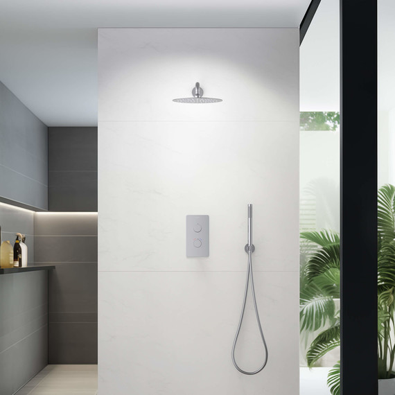 Душевая система для душа с термостатом Aquatek Европа AQ1376CR (со скрытой частью), Цвет производителя: хром - фото 4