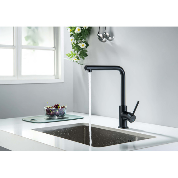 Смеситель для кухни Aquatek Европа AQ1380MB, чёрный матовый, Цвет производителя: чёрный матовый - фото 10