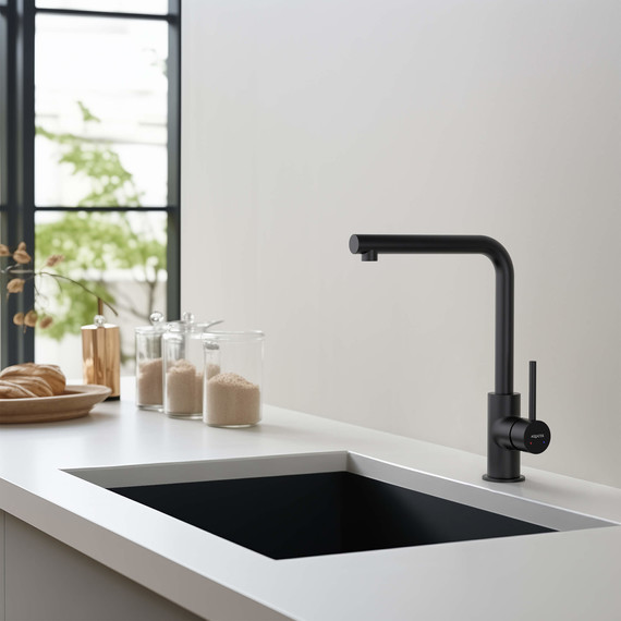 Смеситель для кухни Aquatek Европа AQ1380MB, чёрный матовый, Цвет производителя: чёрный матовый - фото 6