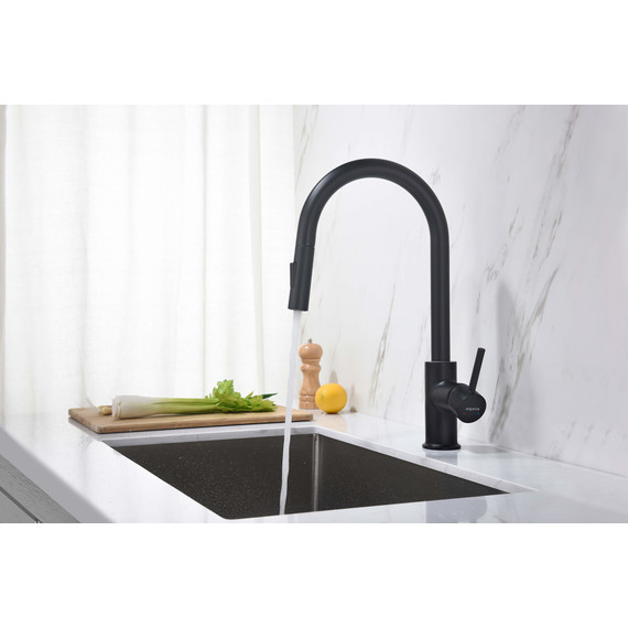 Смеситель для кухни Aquatek Европа AQ1384MB, чёрный матовый, Цвет производителя: чёрный матовый - фото 5